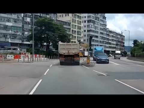 車CAM直擊 - 茶果嶺道交通燈被泥鬼橫斬擊落