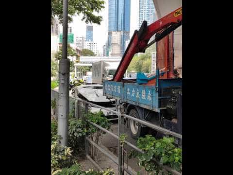 車CAM直擊 - 大角咀醉駕法拉利撞車前一刻