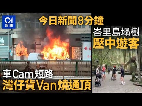 今日新聞｜貨Van焚毀傳爆炸聲　疑車Cam短路｜峇里島名勝公園多棵大樹突倒塌｜01新聞｜貨VAN｜車CAM｜爆炸｜峇里島｜大樹倒塌 ｜居屋｜2024年12月12日   #hongkongnews