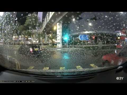 車CAM直擊 - 告士打道杜老志道保時捷門口，的士與巴士相撞