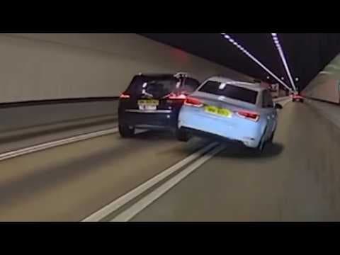 車CAM直擊 - 訓著咗？？撞到彈起都無乜反應  VH5013