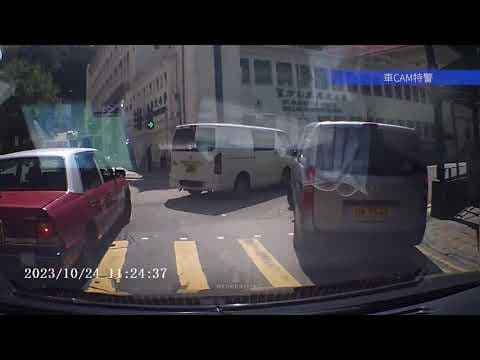 車CAM直擊 - 石硤尾街 紅Van衝燈 兩車相撞