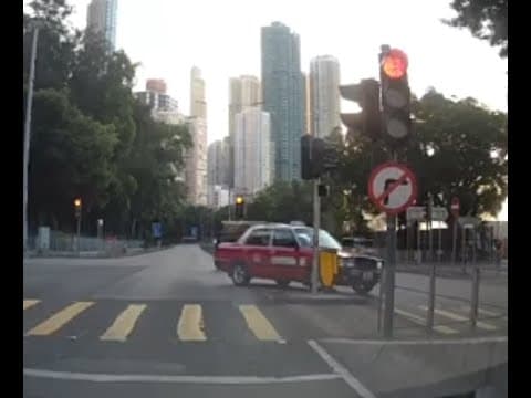 車CAM直擊 - DC KJ2868 西祥街北轉彎撞柱