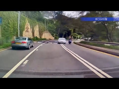 車CAM直擊 - 危駕L LJ470 大埔道 雙白逆線扒頭
