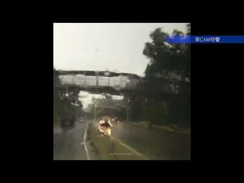 車CAM直擊 - (求片) 沙田路泥鬼甩車軚 打爆車頭