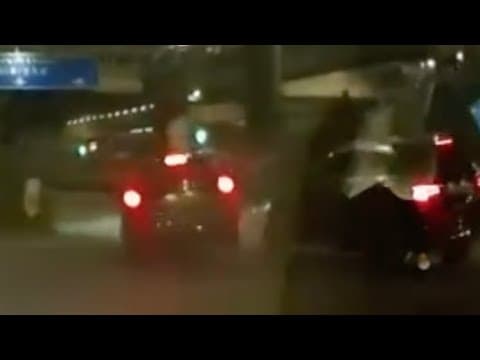 車CAM直擊 - 美式攔截🫣撞到彈起