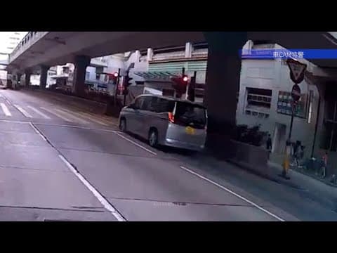 車CAM直擊 - 灰色七人車 旺角道高速衝燈 痴膠咗線呀😲