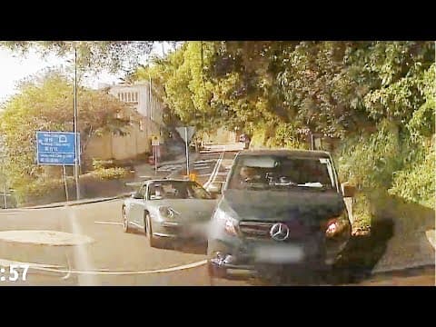 車cam直擊｜淺水灣波子飛落山全過程