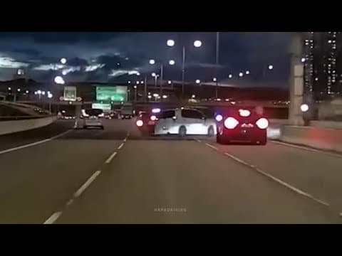 車CAM直擊 - 3號仔往荃灣方向 私家車胡亂切線 一個害兩家