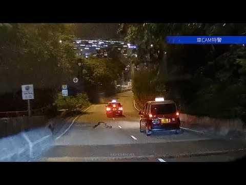 車CAM直擊 - 懷疑的士車頭泵把於行駛中脫落