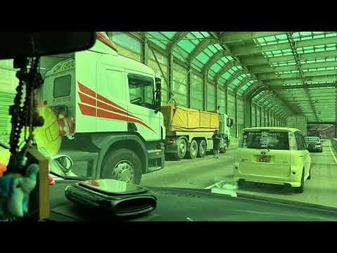 車CAM直擊 - 屯門公路近新墟 貨櫃車撞貨Van 事發一刻