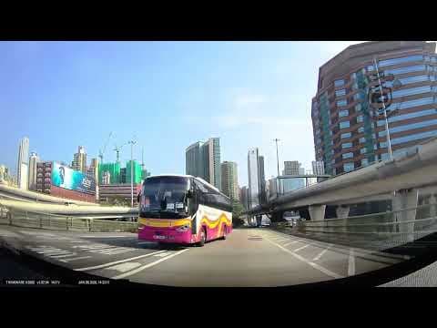 車CAM直擊 - CLS 康達旅遊巴影線扒頭硬 cut ！！累到巴士急停 搵成百條命黎較飛