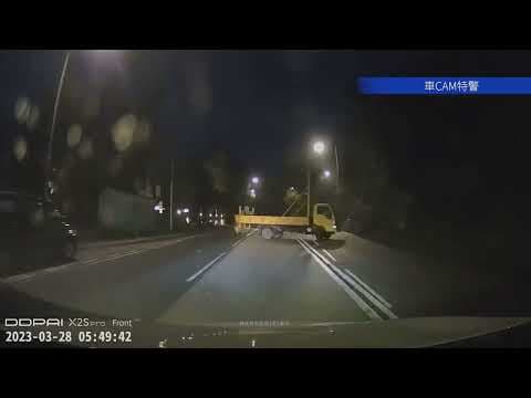 車CAM直擊 - 大埔道 工程車危險雙白Uturn