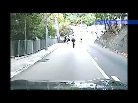 車CAM直擊 - 淺水灣道 單車突然向前仆自炒