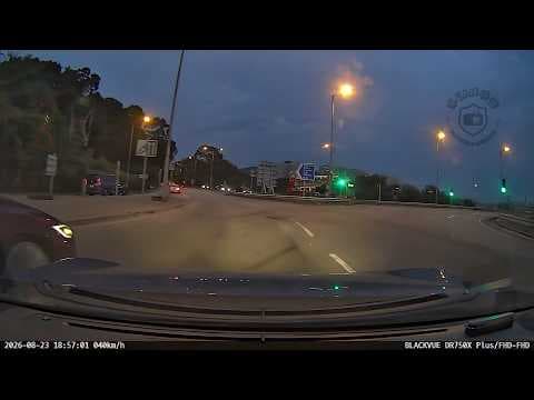 車CAM直擊 - 只差一點點😱Teslun 讓線直衝