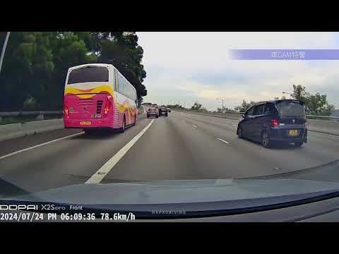 車CAM直擊 - 哇...專登搞人？慢線都要星人地一巴咩玩法？