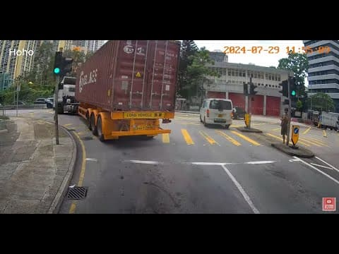 青衣長輝路 往 葵涌方向 路面 #交通情報 29-07-2024 #hoho #車cam