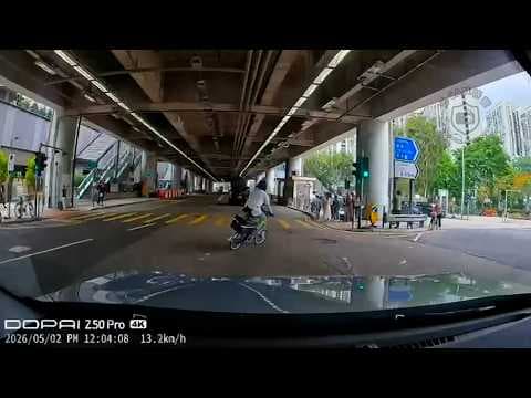 車CAM直擊 - 呢啲電動單車手遲早出事！元朗宏達路媽橫路交界