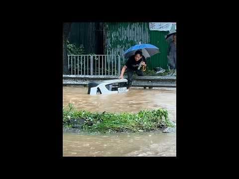 車CAM直擊 - 黑雨下喜提泵把 😂 朗屏河