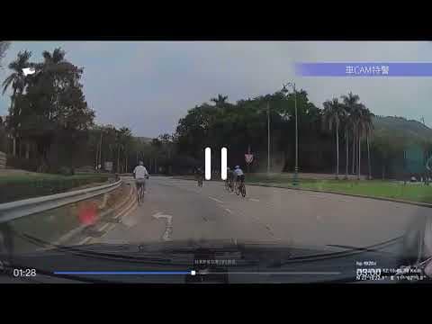 車CAM直擊 - 迪迪尼Full-geared單車隊，前轆Kick人後轆仆低 🙈