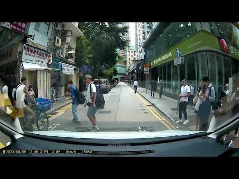 車CAM直擊 - 太和街 單車阿叔撞過路人