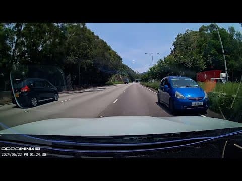 車CAM直擊 - (多片合一) 可疑車遇警查一度逆線逃走 玩轉上水元朗大嶼山 警車追截 JJ1681