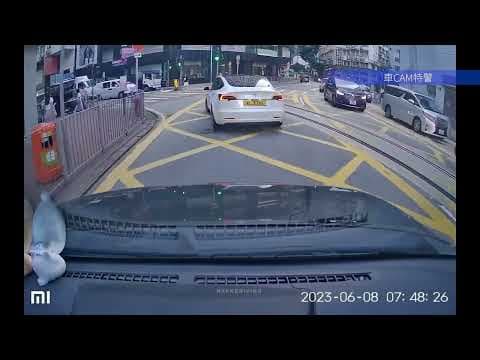 車CAM直擊 - XL3761 Teslun 禮頓道逆線轉入霎東街