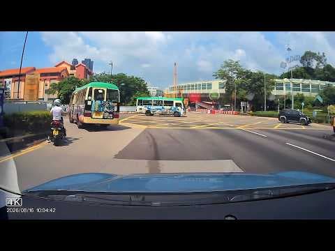 車CAM直擊 - FH4676 綠Van燈位轉彎食埋人地條線 差啲撞低電單車
