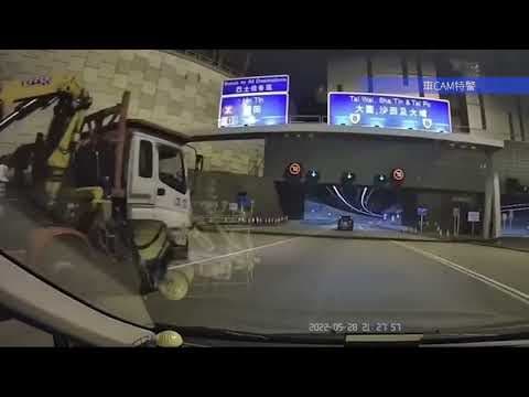 車CAM直擊 - 鴻信沙石吊雞車胡亂轉線 危險駕駛