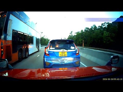 車CAM直擊 - 又係龍富路硬cut 法拉雀咁揸法遲早變孝順仔 XH5840 #有前科