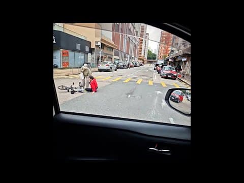 車CAM直擊 - 東京街保安道 單車亂踩過馬路 疑似自炒