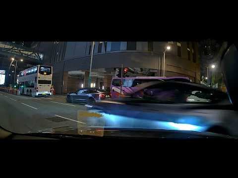 車CAM直擊 - PK Teslun 朗日路衝紅燈 差啲三車相撞