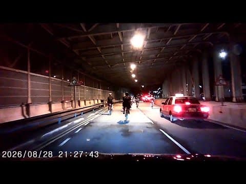 車CAM直擊 - 咩組別單車賽事？目測最細果位選手七八歲 的士出現果秒不禁令人想起電視劇的一幕😳