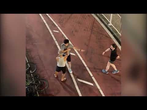 直擊 - 單車徑慢跑都唔啱啦 仲要踢人哋部單車
