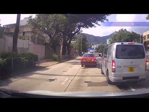 車CAM直擊 - 窩打老道 貨Van撞反的士側鏡