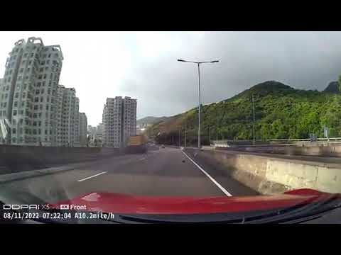 車Cam直擊 - 東區走廊柴灣方向近柴灣出口垃圾車自炒
