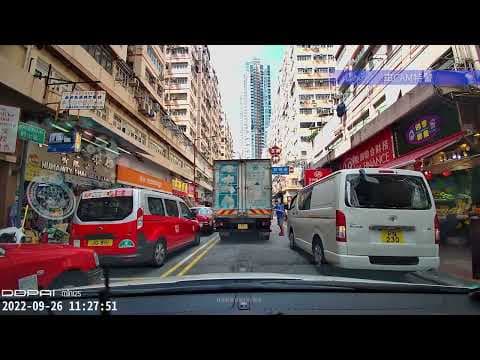 車CAM直擊 - 埃華街 貨車無關好門 拍爆貨Van尾窗