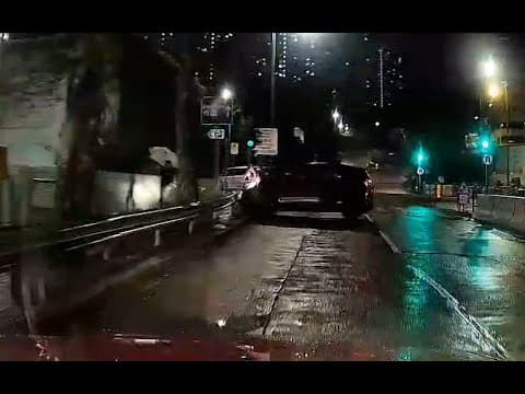 車CAM直擊 - 法拉雀 過彎失控自炒 鳳德道
