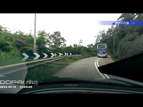車CAM直擊 - 赤柱大潭事實係路窄，但佢係呢個位真係有需要咁行？