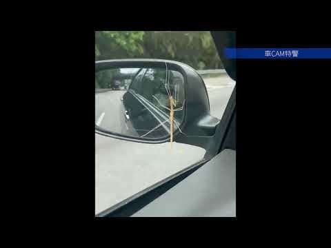 車CAM直擊 - 三號風球，竹節蟲坐順風車由新界出九龍