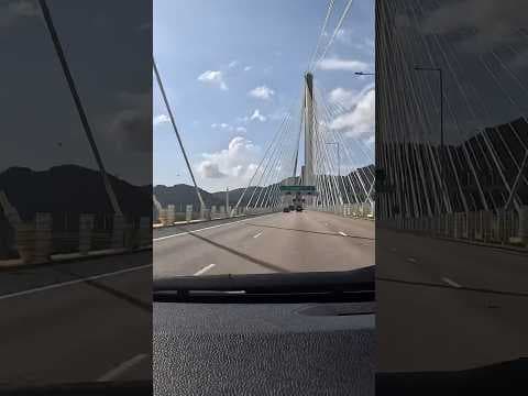 【#香港自駕遊】汀九橋🚗青衣 ＞汀九＞屯門  (老婆視角) #拍拖好去處 #香港 #hk #driving #chill #life #shortsfeed #shorts #timelapse