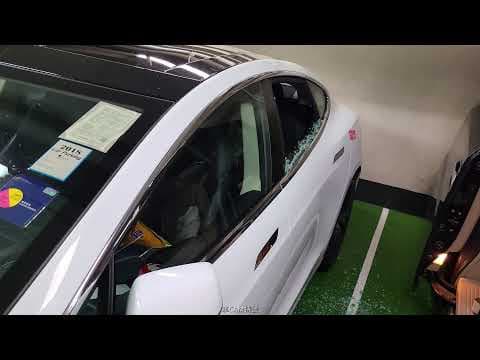 車CAM直擊 - (齊緝兇) 中港城停車場同日三車被爆玻璃