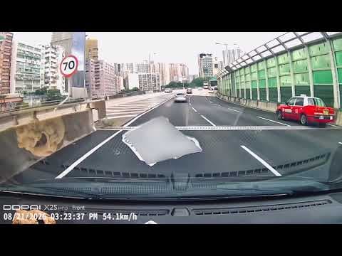 車CAM直擊 - 衰玩手機？隱形戰車閃燈截停Tesla