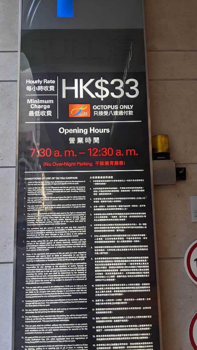 大有廣場 Tai Yau Plaza 停車場 實景照片 5