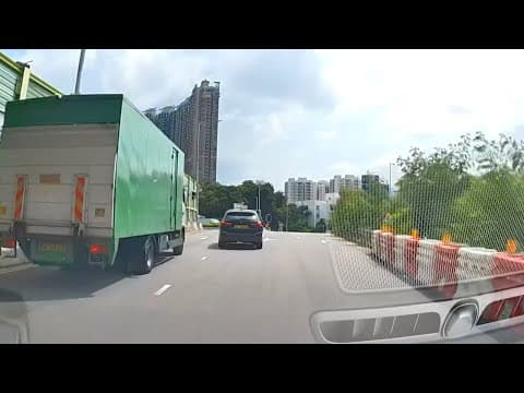 車CAM直擊 - 新界環迴公路火炭出口 X1司機睇睇幫唔幫到你手