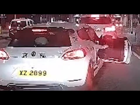 車CAM直擊 - 元朗Yoho 危駕L XZ2899 惡意閘車兩次