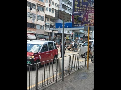 車CAM直擊 - 長沙灣道 單車亂踩過馬路 被撞前一刻