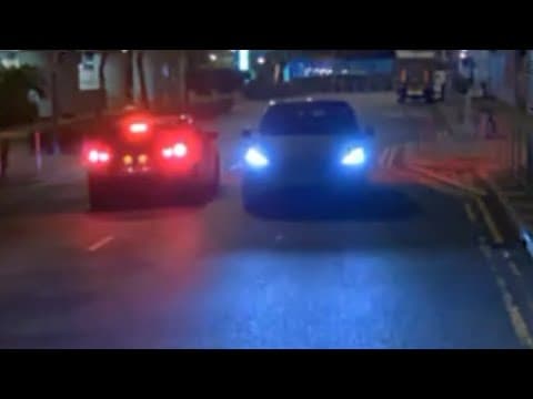 車CAM直擊 - 鞍駿街 Teslun又一力作 逆線行駛 XZ589
