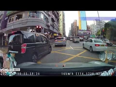 車CAM直擊 - 亞皆老街橋底一箭雙雕