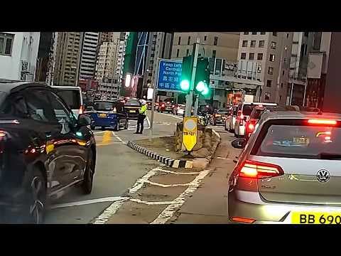 車CAM直擊 - 有料🤣🤣阿Sir企中間擋路 你就兜佢後面偷雞